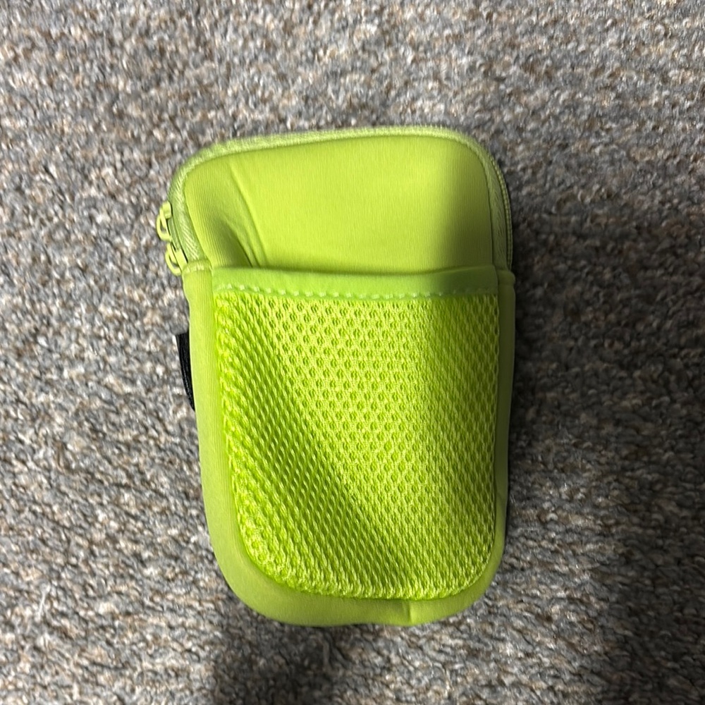 Neon Green Mesh Pocket Pouch